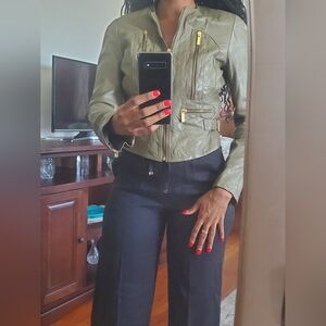 Michael kors leather jacket